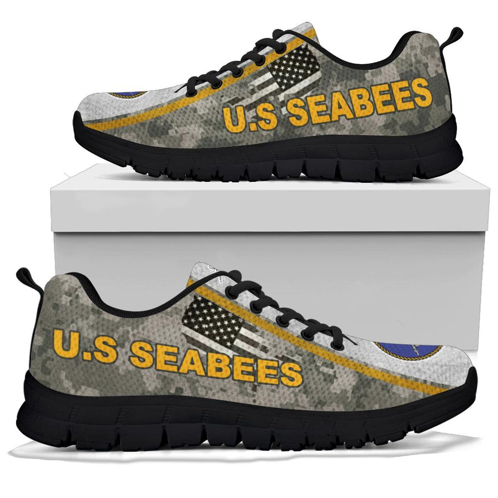 US. Seabees Logo Sneakers