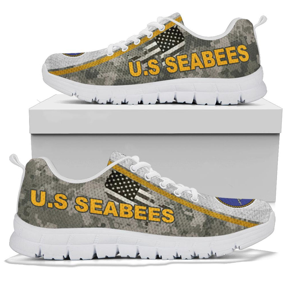 US. Seabees Logo Sneakers