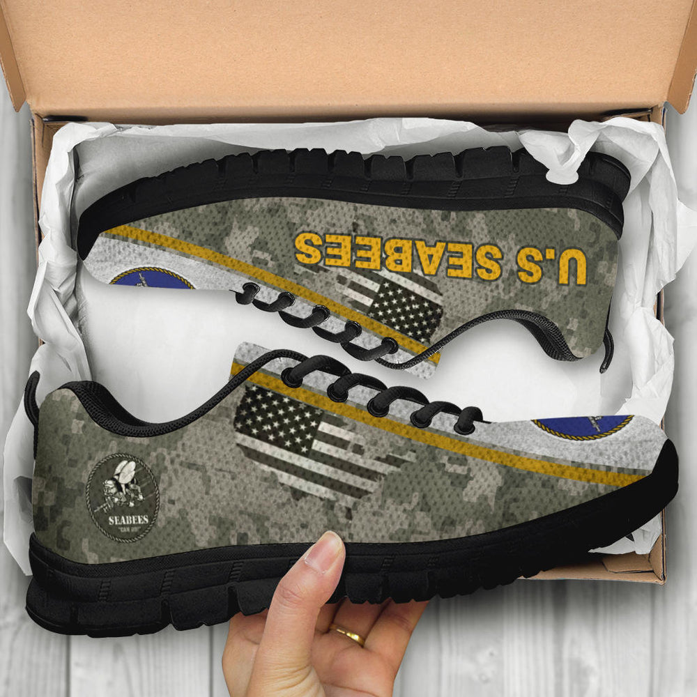 US. Seabees Logo Sneakers