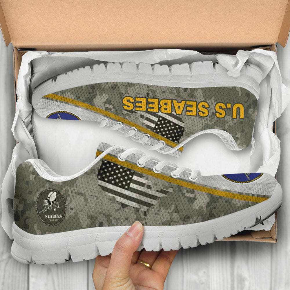 US. Seabees Logo Sneakers