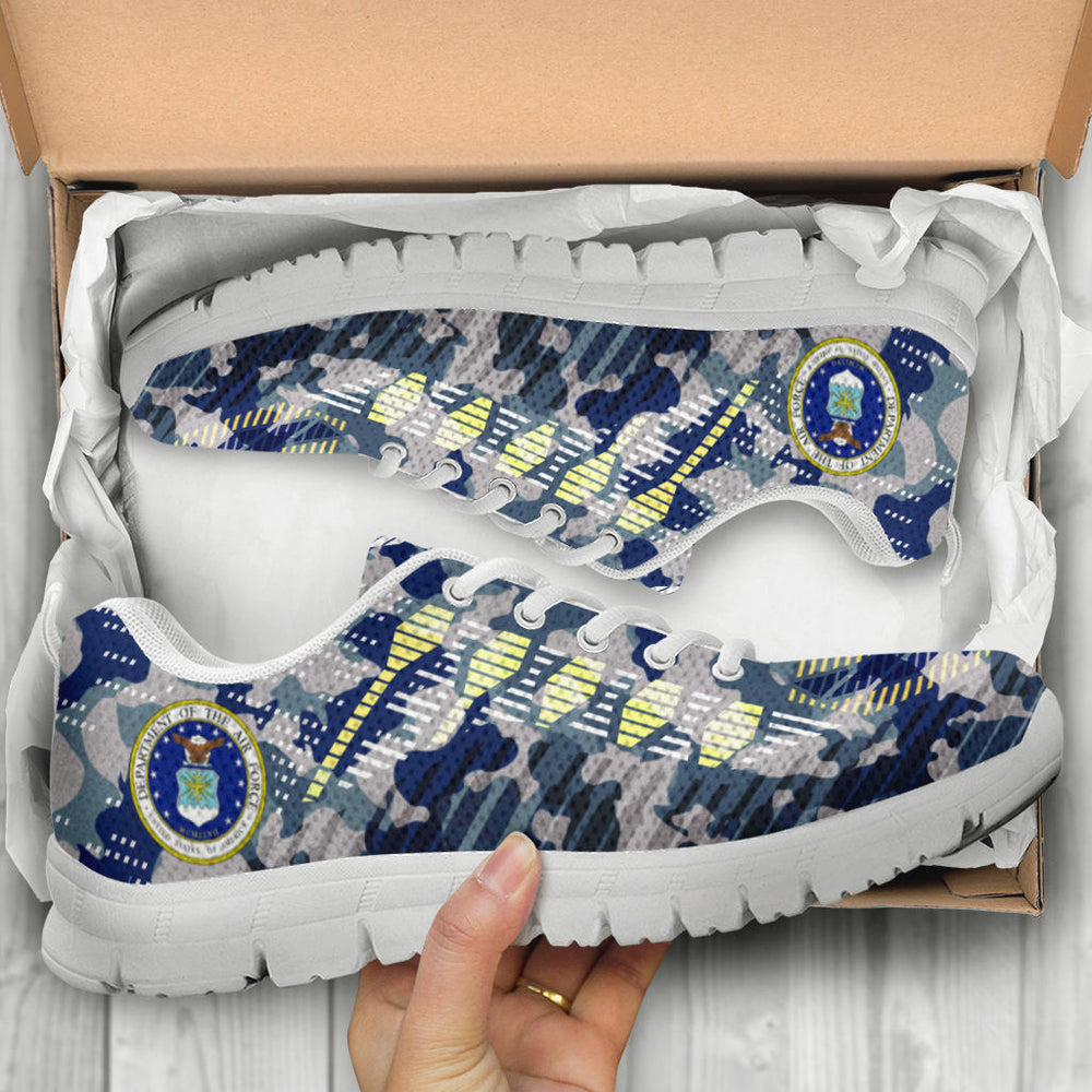 Air Force Logo Camo Sneakers
