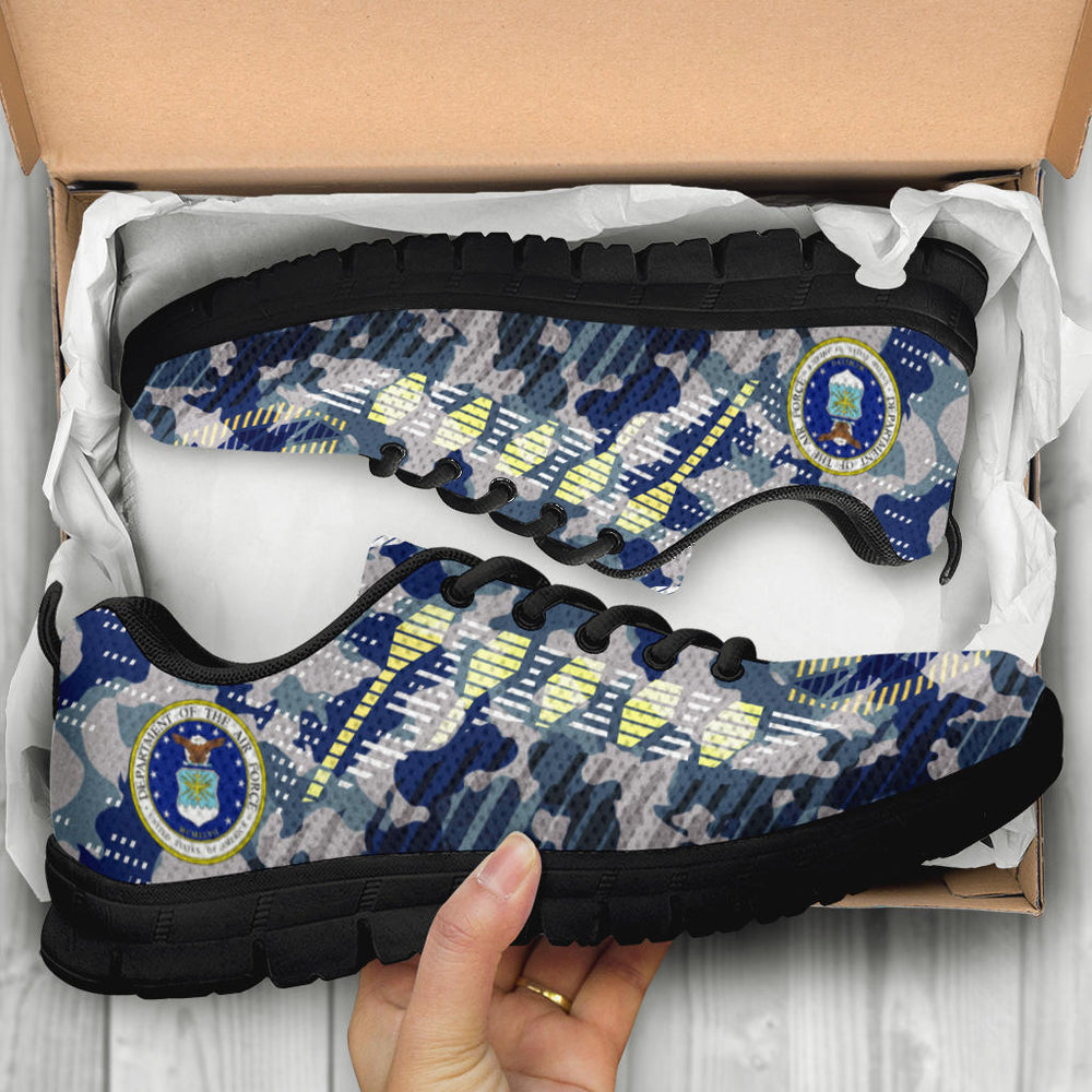 Air Force Logo Camo Sneakers