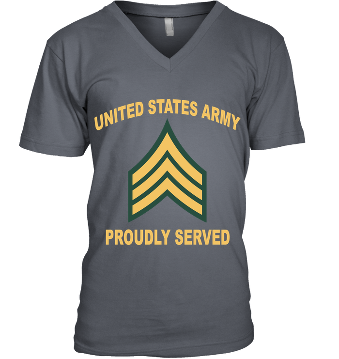 E5 Chevron Army Proudly Served Shirt