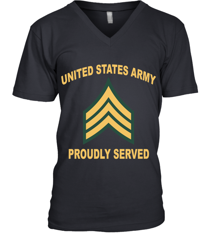 E5 Chevron Army Proudly Served Shirt