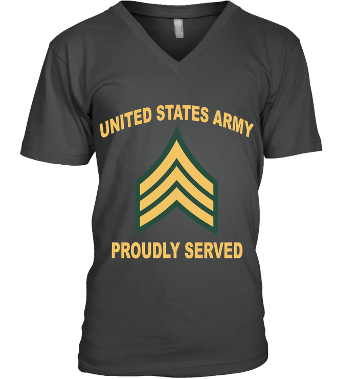 E5 Chevron Army Proudly Served Shirt