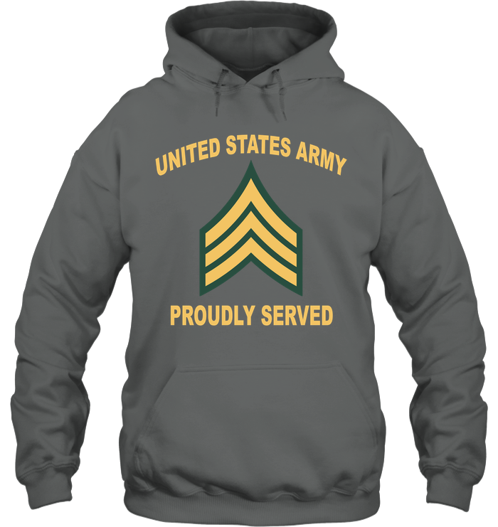 E5 Chevron Army Proudly Served Shirt