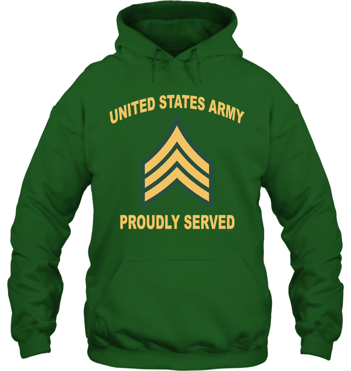E5 Chevron Army Proudly Served Shirt