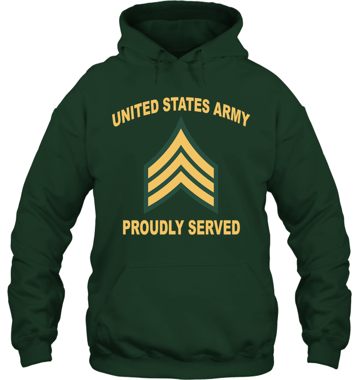 E5 Chevron Army Proudly Served Shirt