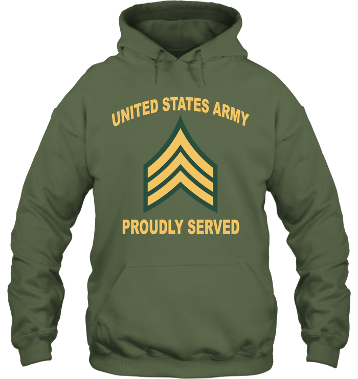 E5 Chevron Army Proudly Served Shirt