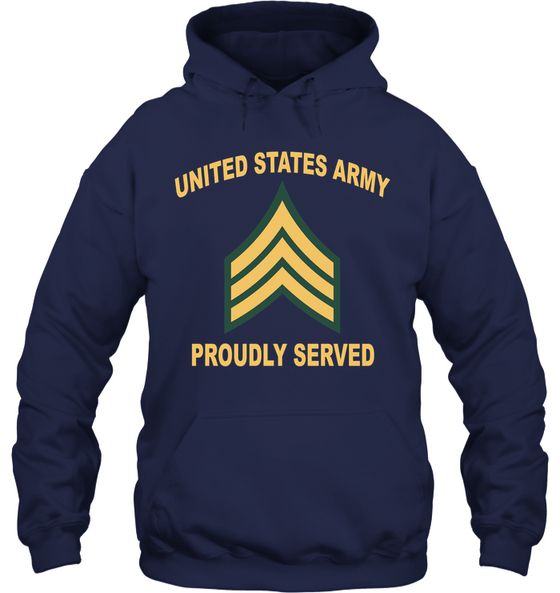E5 Chevron Army Proudly Served Shirt