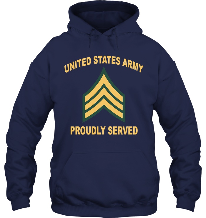 E5 Chevron Army Proudly Served Shirt