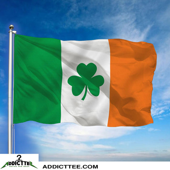 3x5 Ireland Irish Shamrock St Patricks Clover Leaf Flag 3'x5' House Banner
