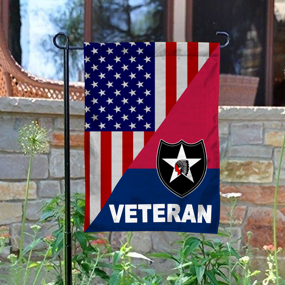 2nd Infantry Division Veteran Garden Flag