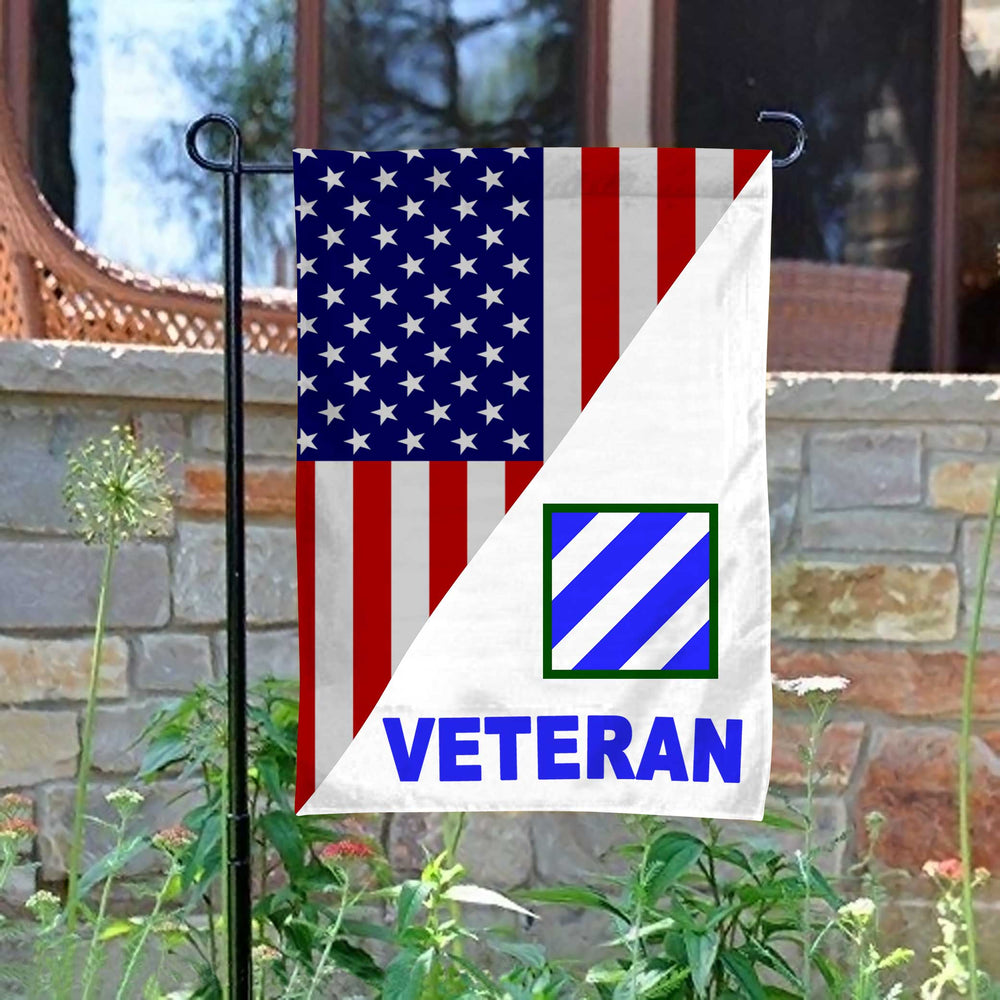 3rd Infantry Division Veteran Garden Flag