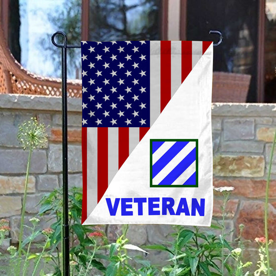 3rd Infantry Division Veteran Garden Flag