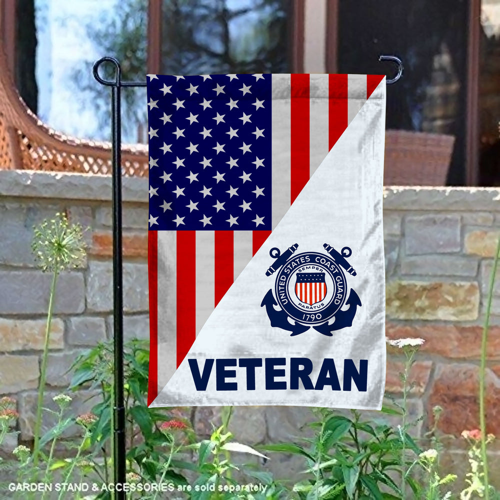 U.S Coast Guard Veteran Garden Flag