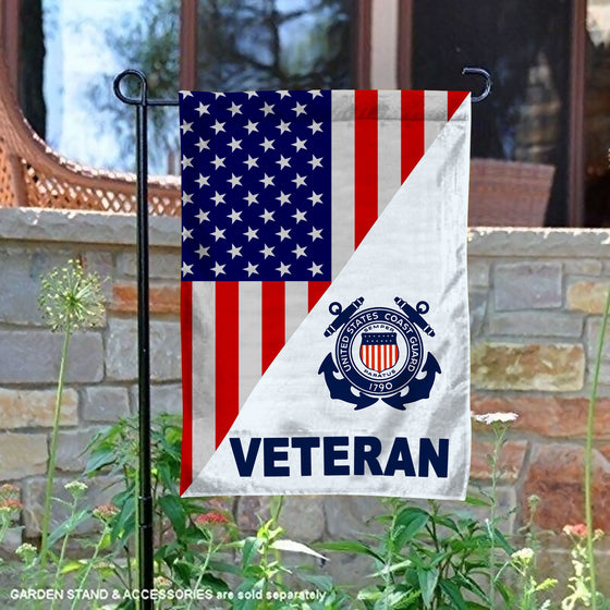 U.S Coast Guard Veteran Garden Flag