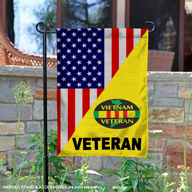 Vietnam Veteran Garden Flag - Gloritees