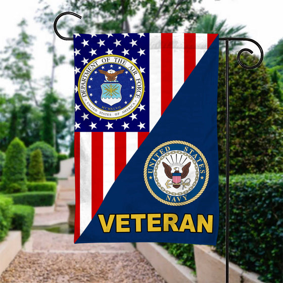 U.S Air Force Seal with Navy emblem garden flag