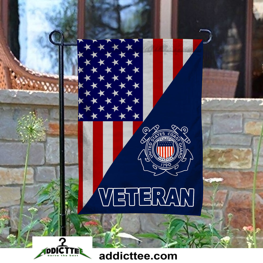 U.S Coast Guard Veteran Garden Flag