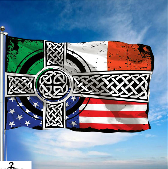3x5 St Patricks Irish Catholic Cross Garden Flag