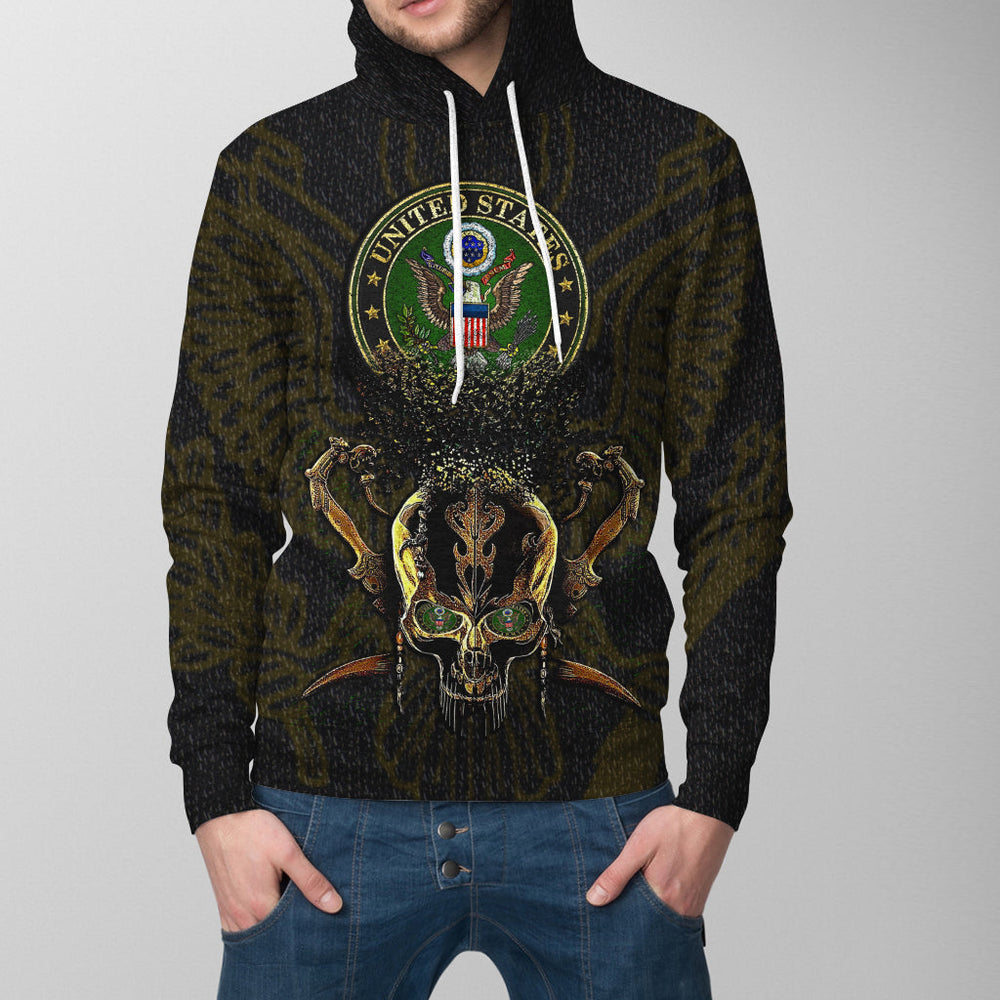 Skull US Army Hoodie