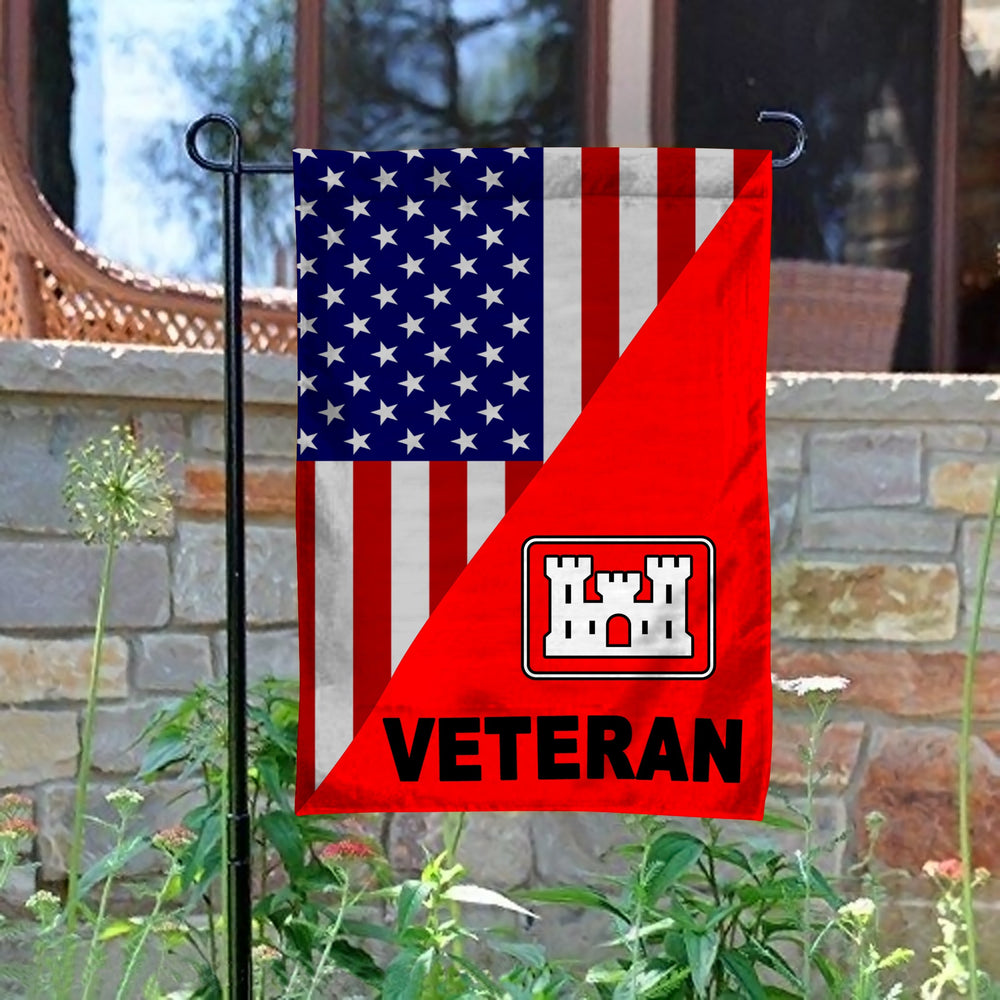 Army Corps Of Engineer Veteran Garden Flag