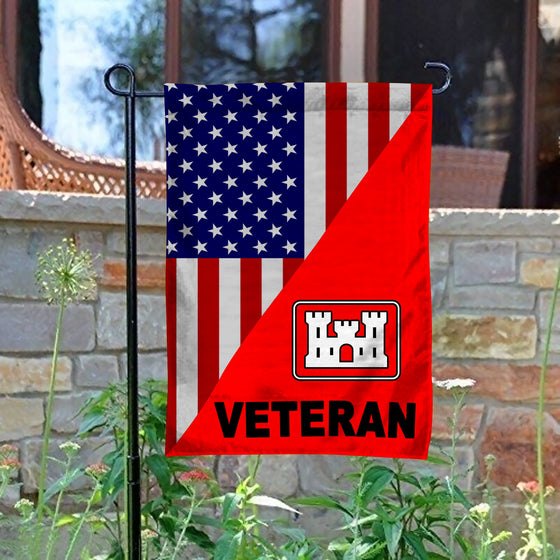 Army Corps Of Engineer Veteran Garden Flag
