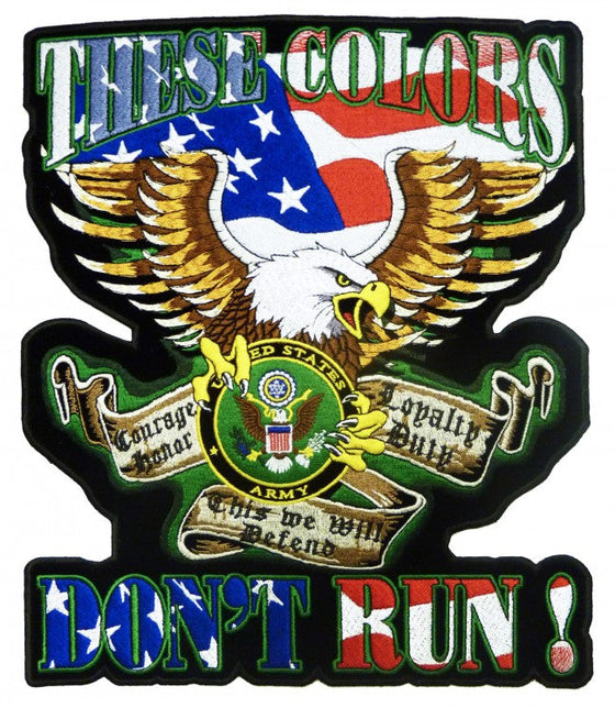 These Colors Don't Run Eagle Army Decal