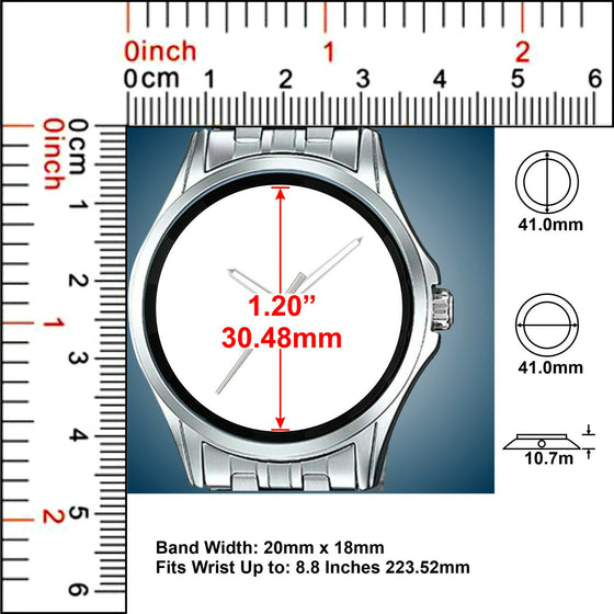 United States Army Veteran Seal Coat of Arms Emblem New Man's Stainles Watch