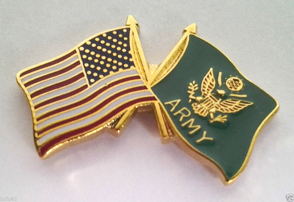 USA AMERICAN / US ARMY FLAG (SMALL) Military Hat Pin 14809 HO