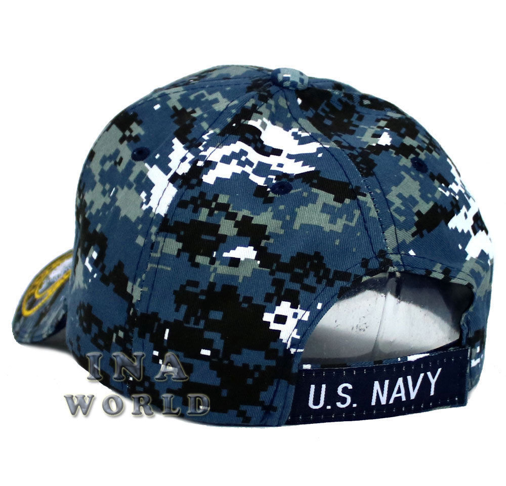 U.S. NAVY hat NAVY VETERAN 3D Embroidered Military Baseball cap- Navy camouflage