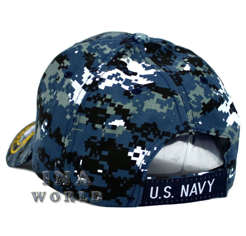 U.S. NAVY hat NAVY VETERAN 3D Embroidered Military Baseball cap- Navy camouflage