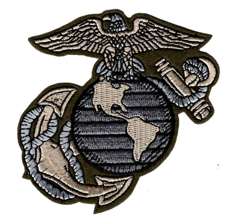 MARINE USMC EGA 3.5 inch Embroidered iron on sew on Patch (MTE1)