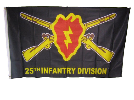 3x5 Army 25th Infantry Division Tropic Lightning Knitted Nylon Poly Flag 3'x5'