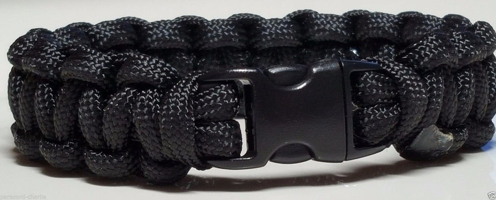 Army Strong Black Paracord Unisex Bracelet for Soldiers & Veterans