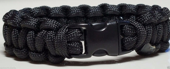 Army Strong Black Paracord Unisex Bracelet for Soldiers & Veterans