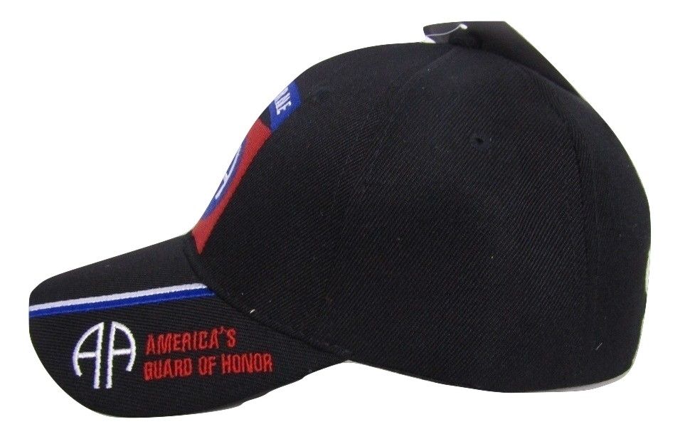 U.S. Army 82nd Airborne Guard of Honor Embroidered Black Baseball Cap Hat