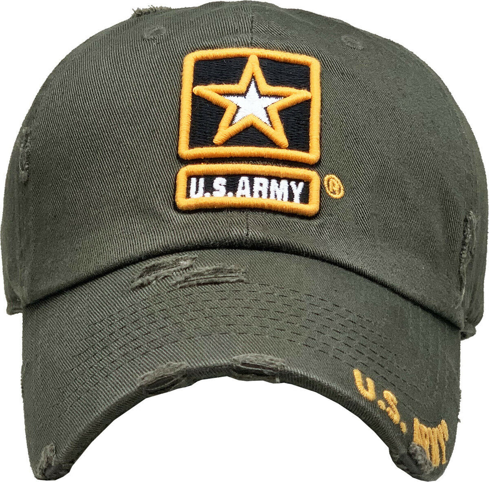 US Army Licensed Baseball Cap Hat Veteran Seal Adjustable Military