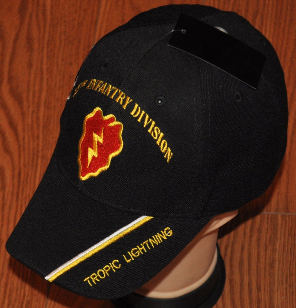 25th Infantry Division Army Hat Ball Cap Tropic Lightning Electric Strawberry