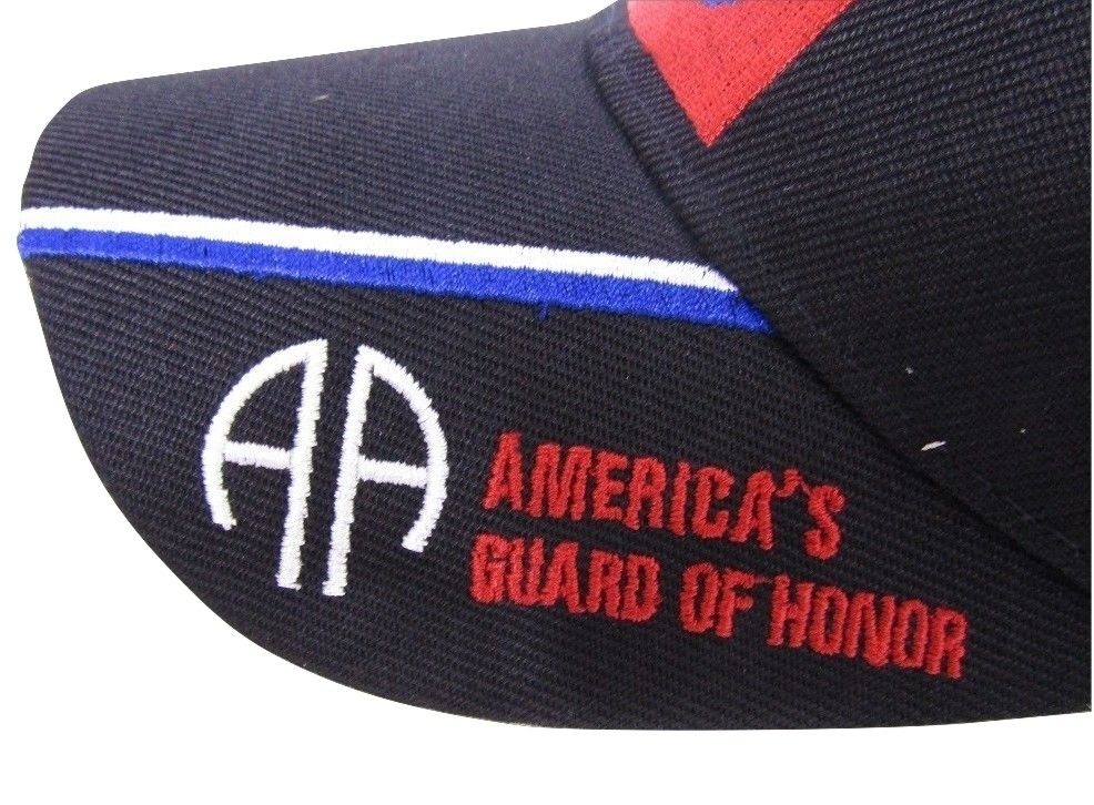 U.S. Army 82nd Airborne Guard of Honor Embroidered Black Baseball Cap Hat