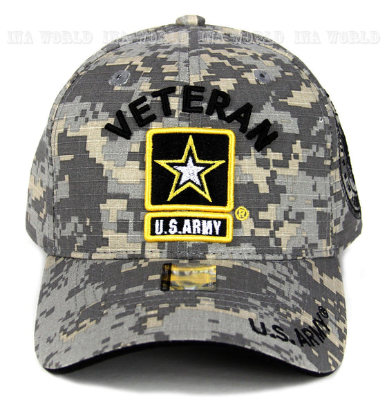 U.S. ARMY hat Military VETERAN Army Baseball cap Official Licensed -Digital Camo