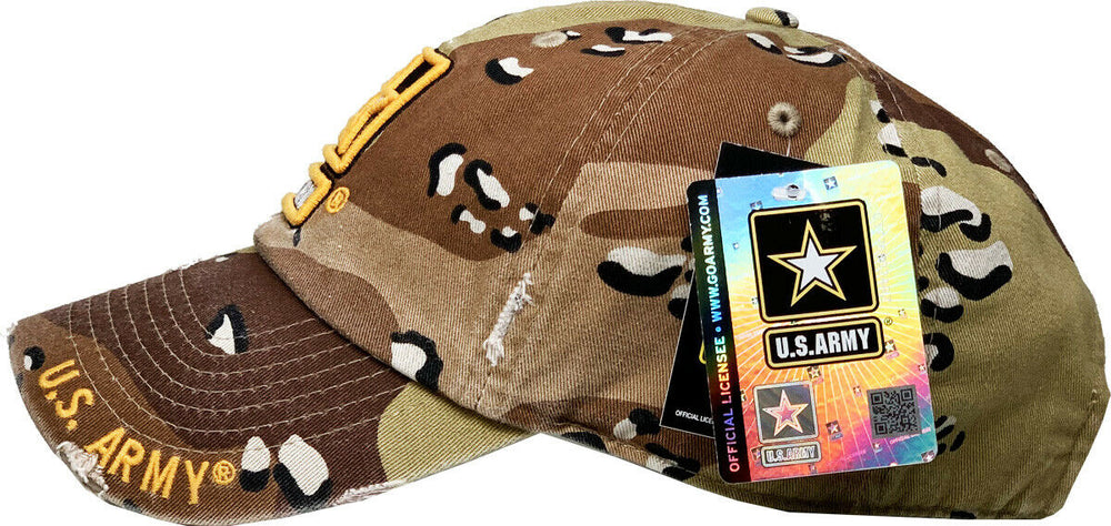 US Army Licensed Baseball Cap Hat Veteran Seal Adjustable Military