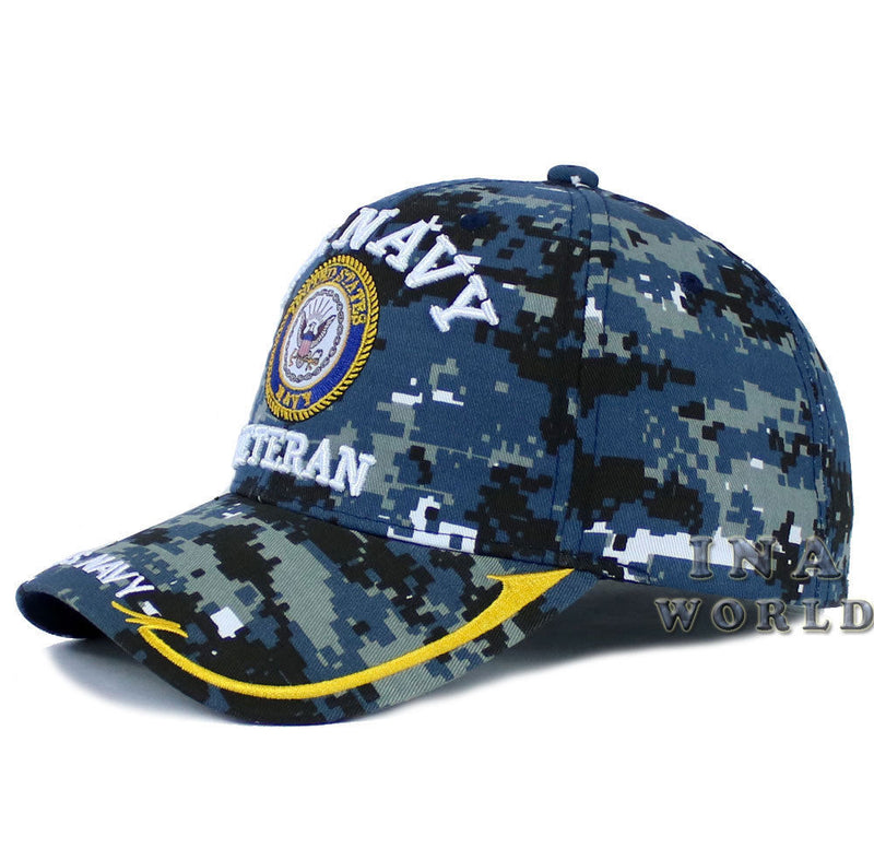 U.S. NAVY hat VETERAN Military Official Licensed Baseball cap-Navy Digital Camo