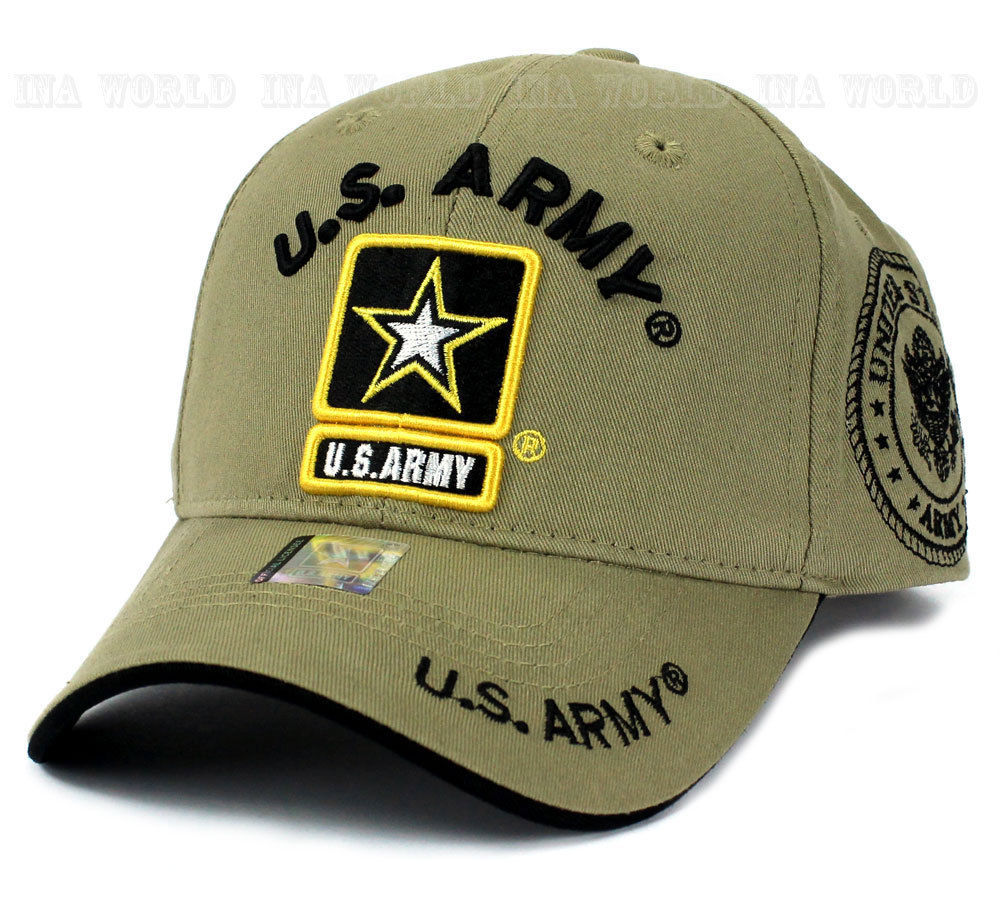 U.S. ARMY hat Military ARMY STRONG Official Licensed Baseball cap- Khaki Beige