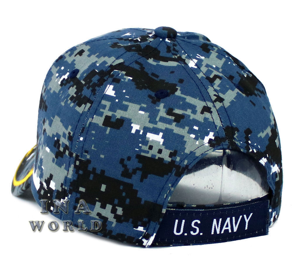 U.S. NAVY hat VETERAN Military Official Licensed Baseball cap-Navy Digital Camo