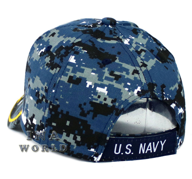 U.S. NAVY hat VETERAN Military Official Licensed Baseball cap-Navy Digital Camo