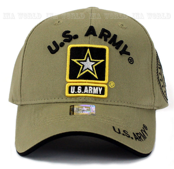 U.S. ARMY hat Military ARMY STRONG Official Licensed Baseball cap- Khaki Beige