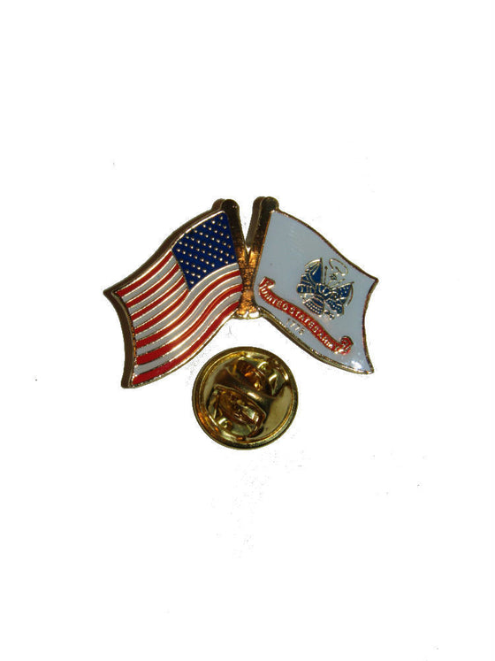USA American U.S. Army Crest Flag Bike Motorcycle Hat Cap lapel Pin