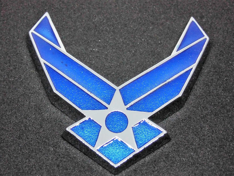 Car 3D USAF Air Force Chrome Metal Emblem Badge Auto Refitting Decal